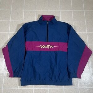 Vintage EXOTICS XOTX International 80's Color Block Made In USA Windbreaker
